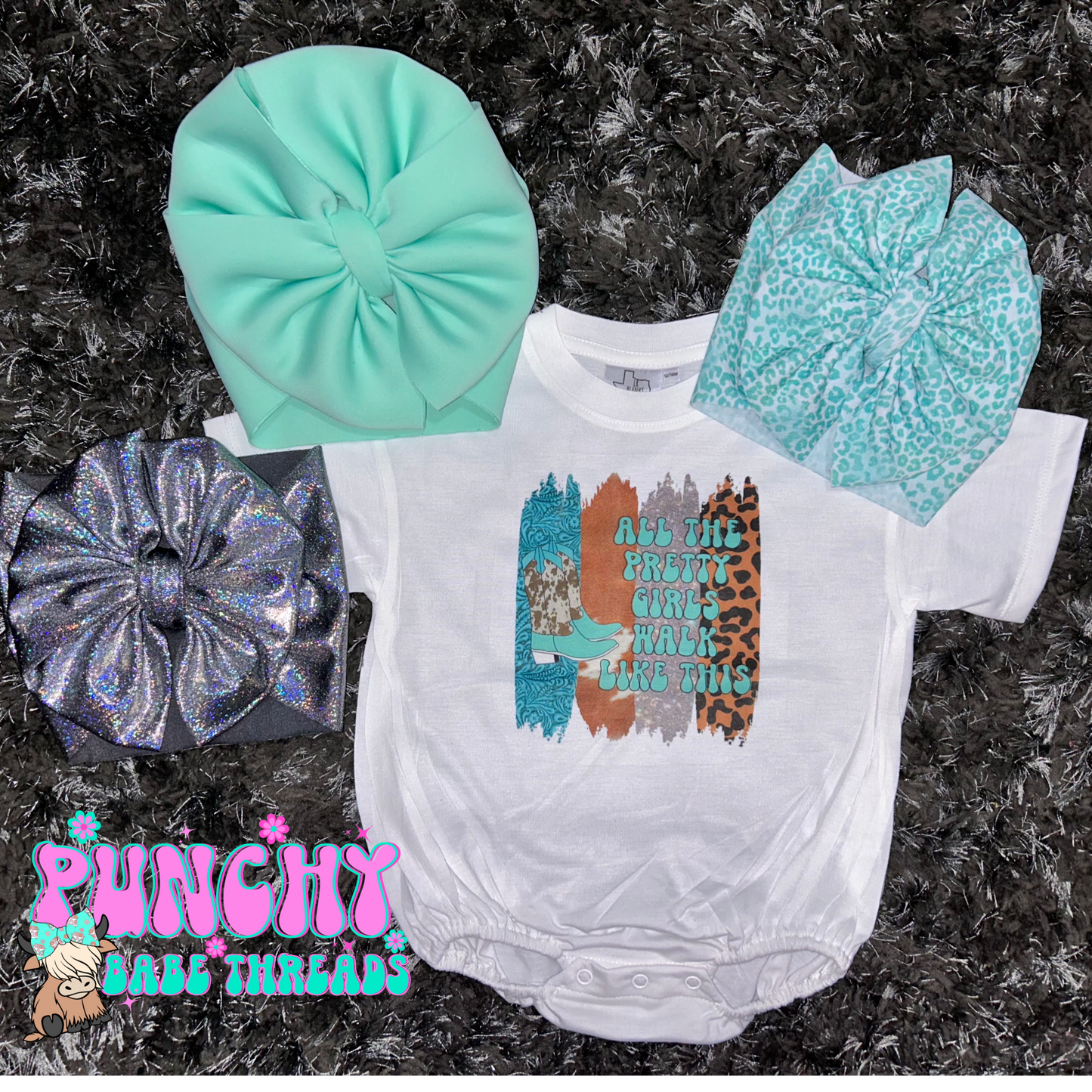 Walk Like This Kids Tee/Romper