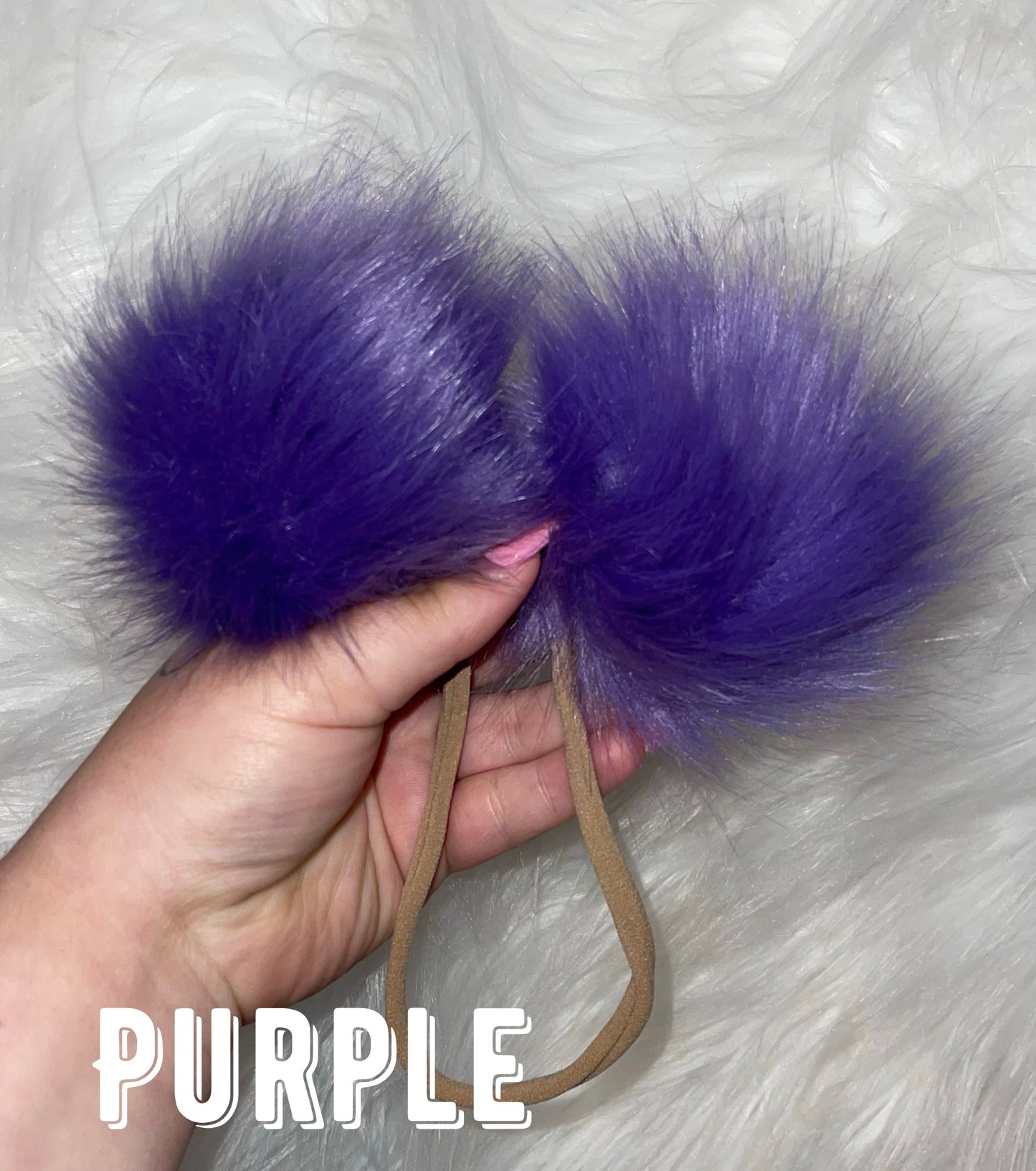 Pom Poms on Nylon or Clip (more colors available)