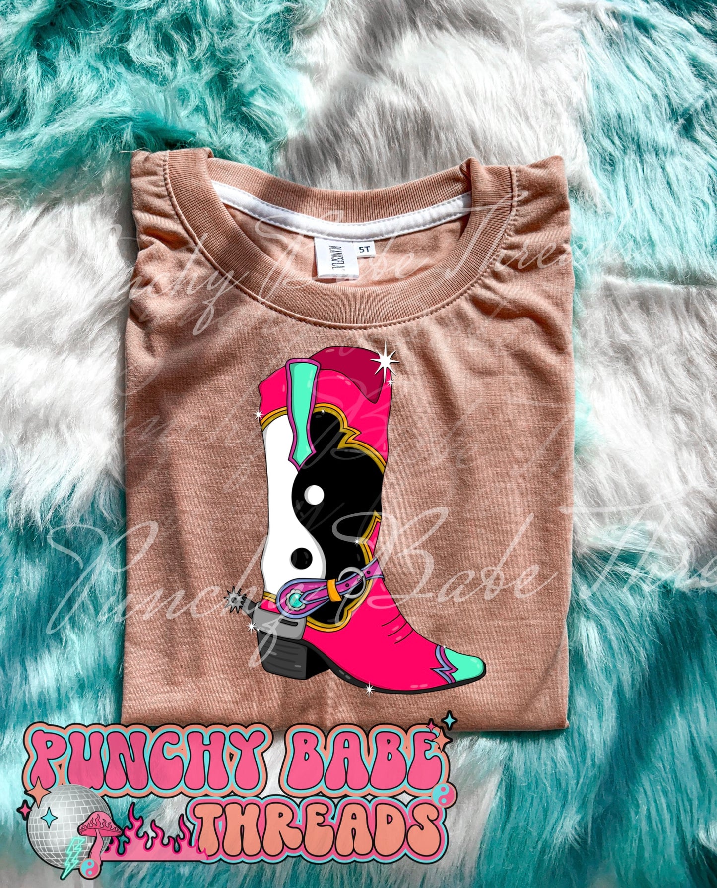 Yin Yang Boot Kids Graphic