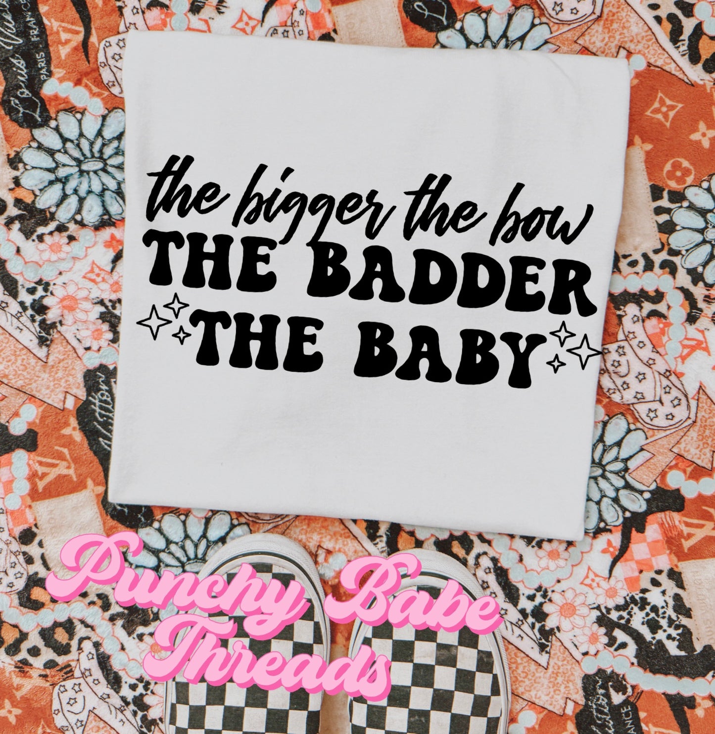 The bigger the bow Kids Tee/Romper