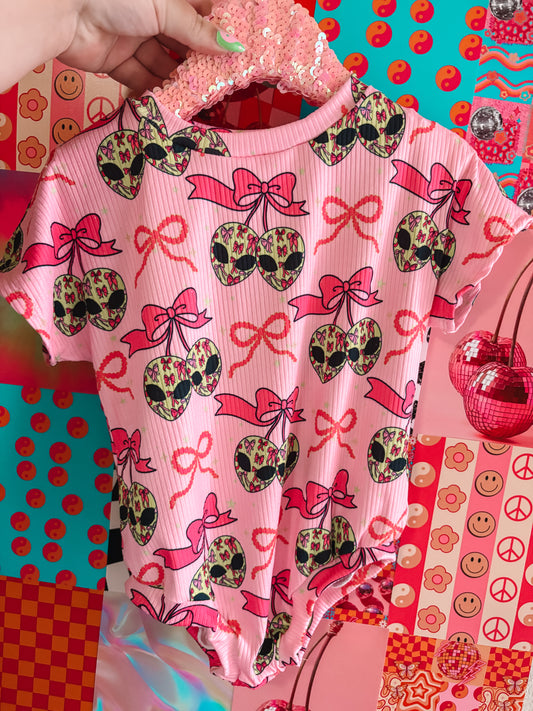 Alien Cherry Bows Handmade