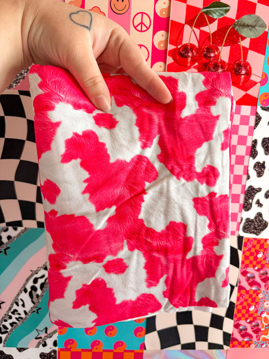 Pink Cowhide Handmade