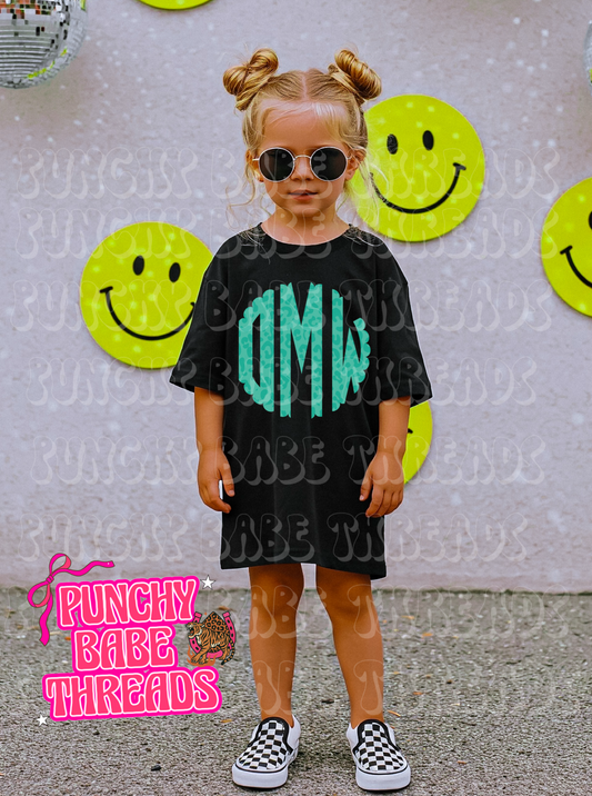 Custom Monogram Kids Graphic