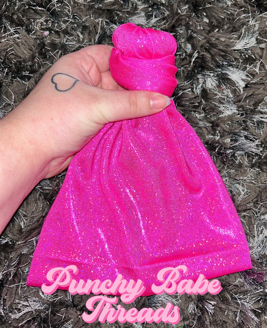 Neon Pink Shimmer Bow