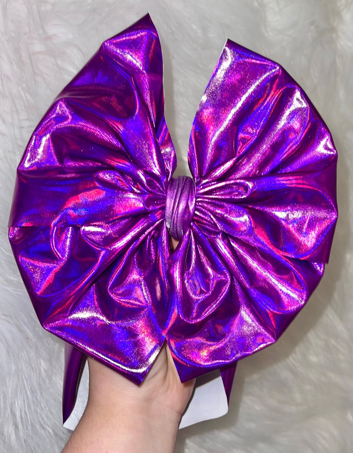 Purple Holo Bow