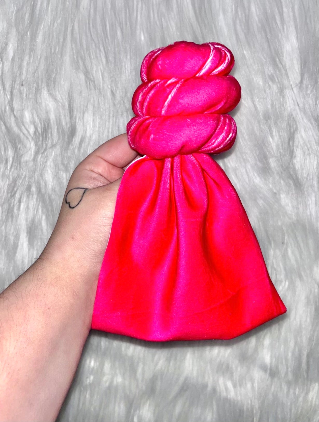 Hot Pink Velvet Bow