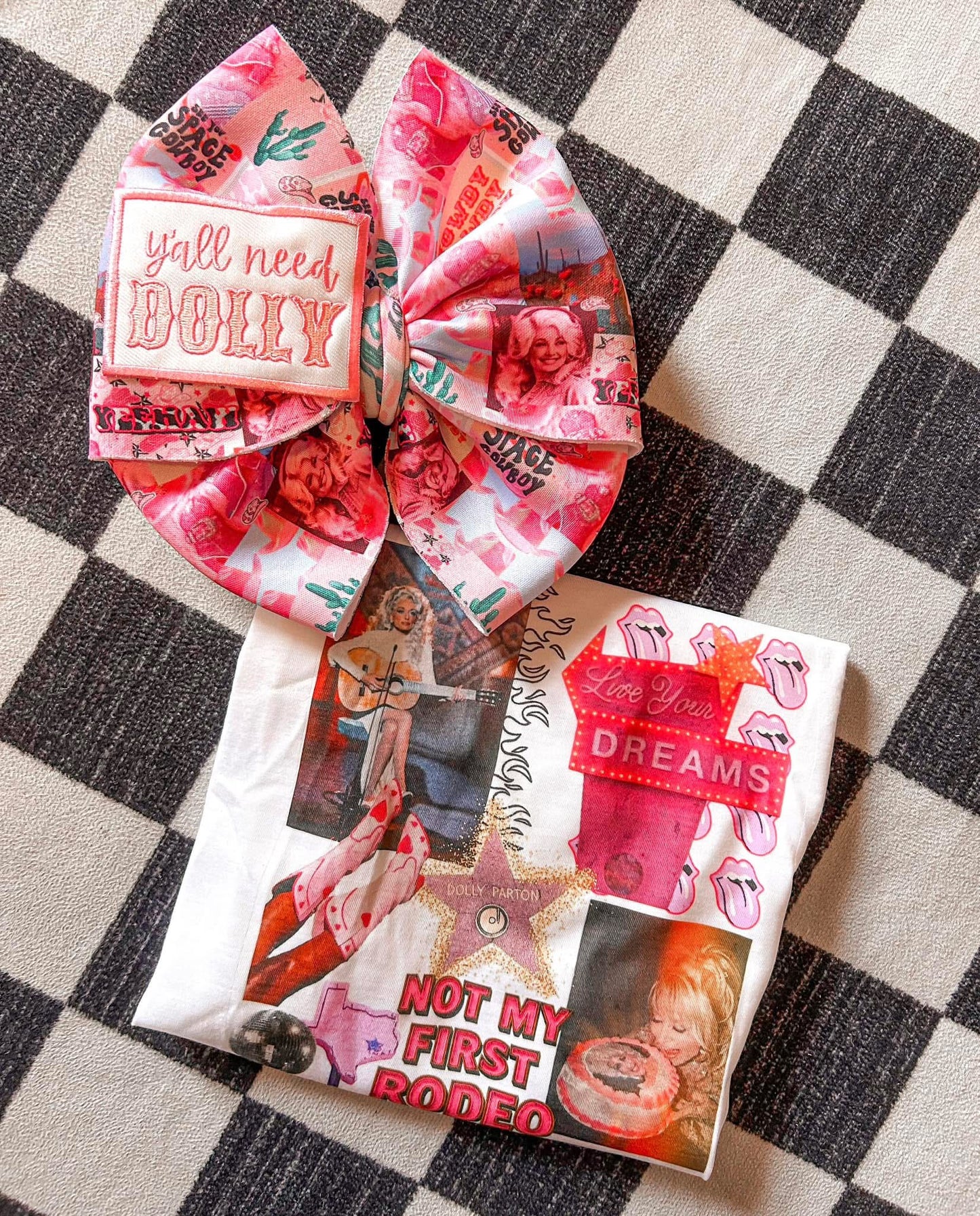 Mystery Bow/Tee or Romper Set🪩