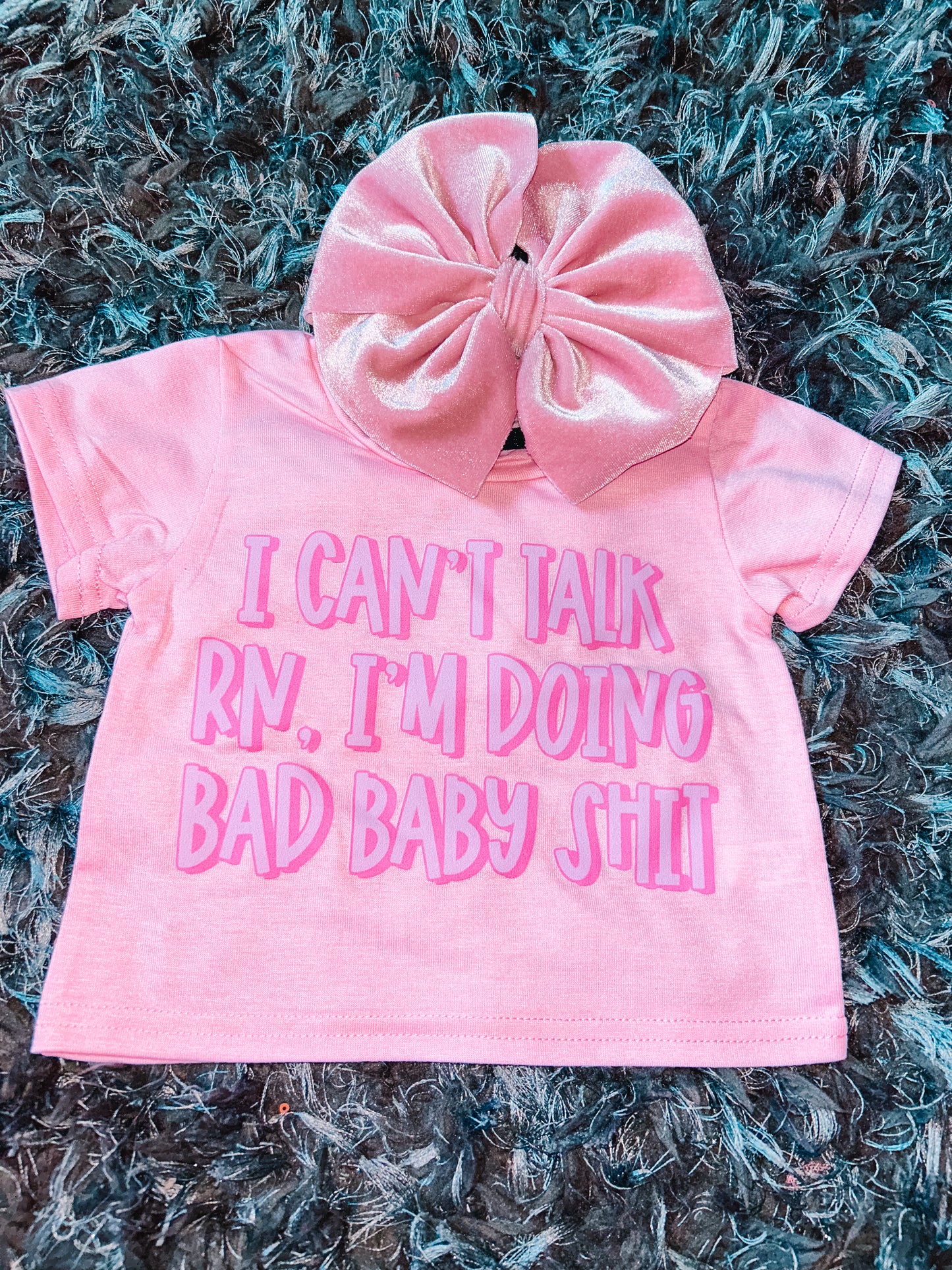 Mystery Bow/Tee or Romper Set🪩