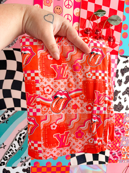 Pink/Orange Patchwork Handmade