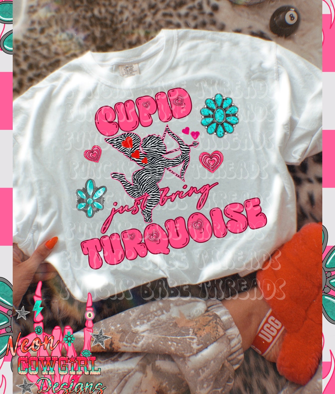 Cupid Turquoise Kids Graphic