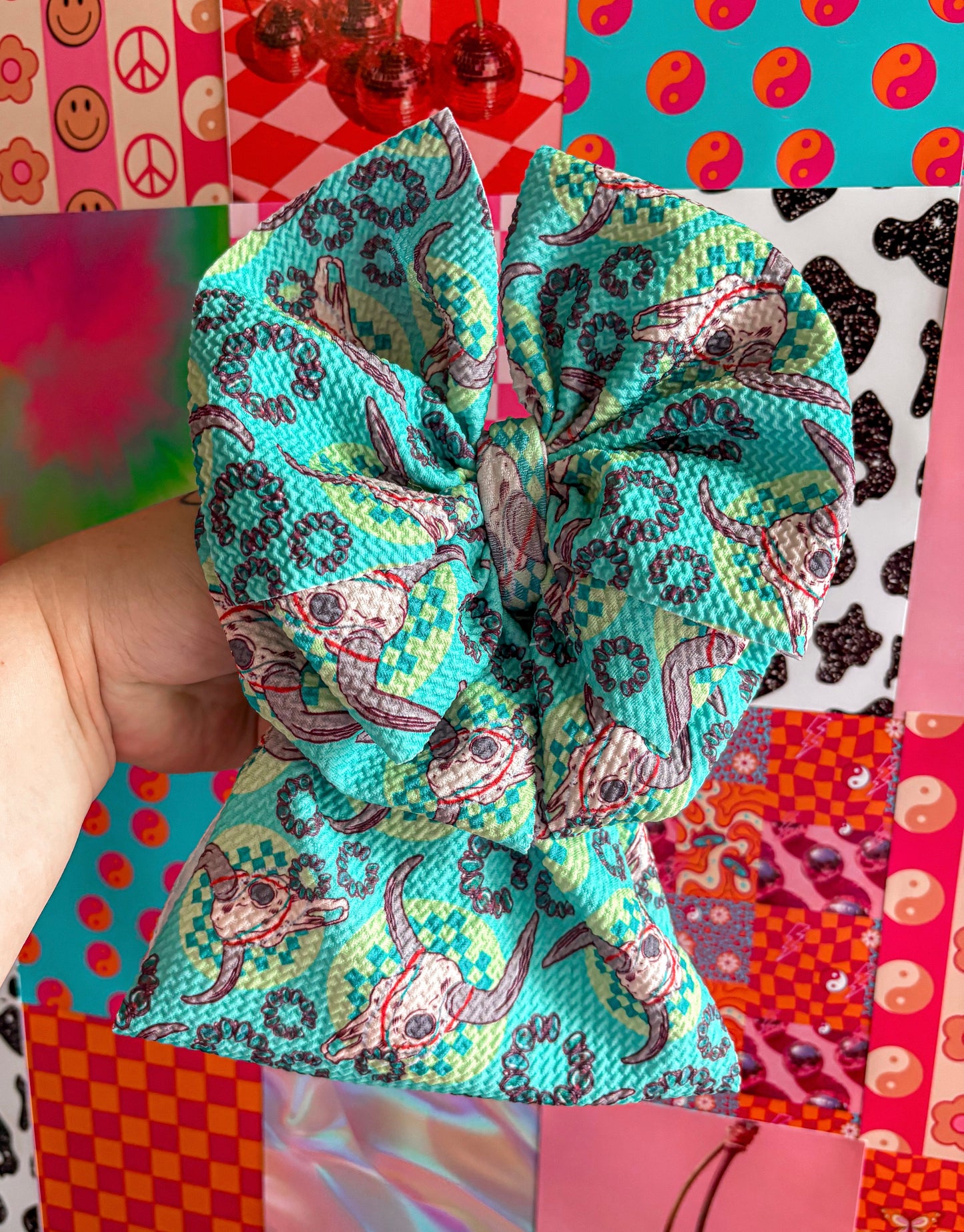 Cow Skull Jewels Bow