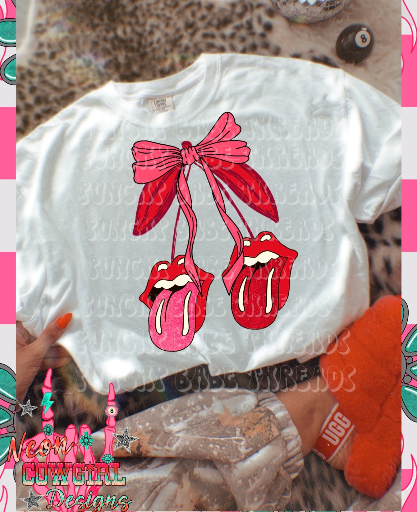 Bow Cherry Adult Graphic