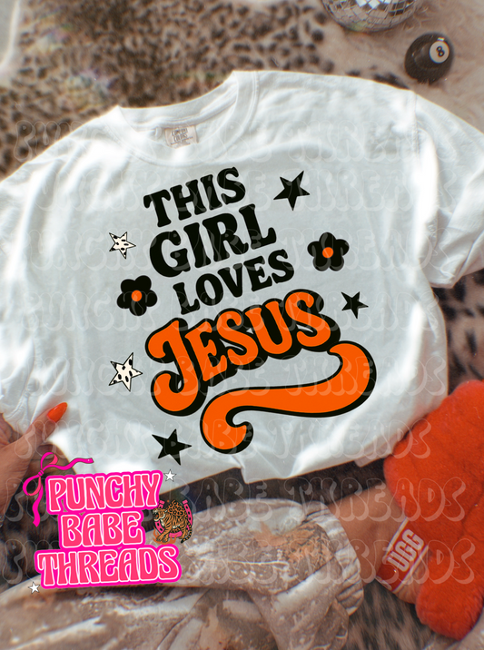 Orange Loves Jesus Adult Graphic