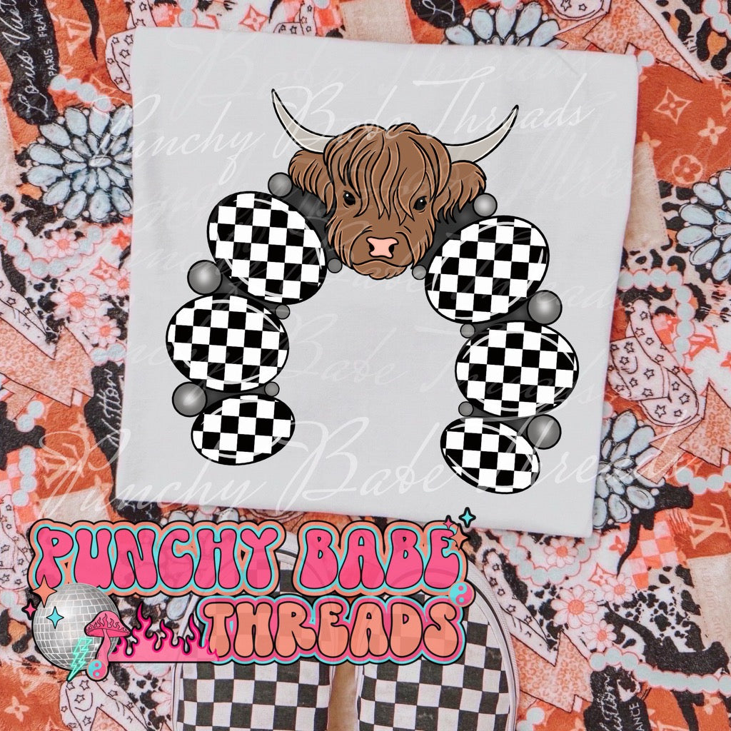 Highlander Checkered Kids Graphic