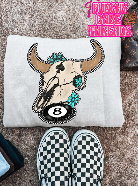 Cow Skull Adult Graphic