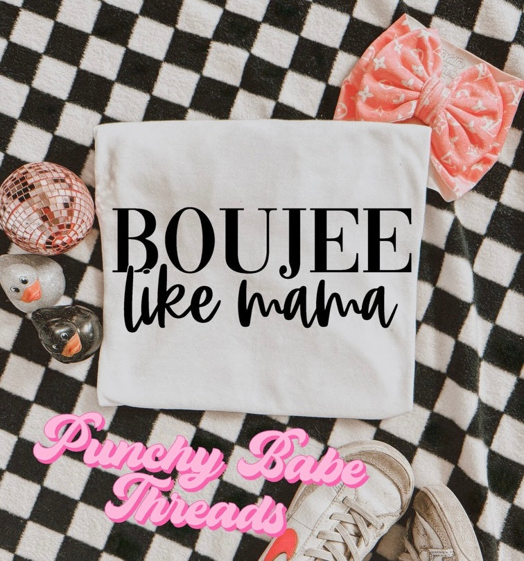 Boujee like Mama Kids Tee/Romper