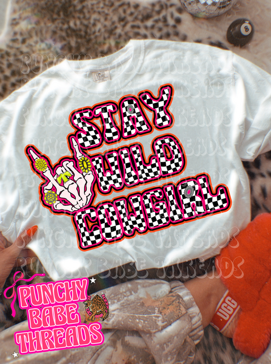 Stay Wild Cowgirl Kids Graphic