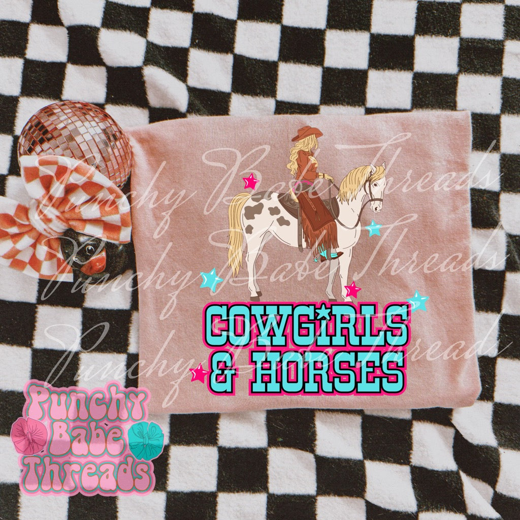 Cowgirls & Horses Kids Graphic