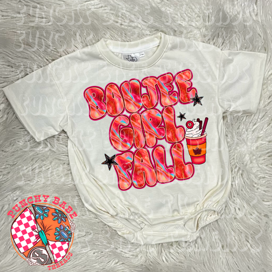 Drink Boujee Girl Fall Kids Graphic