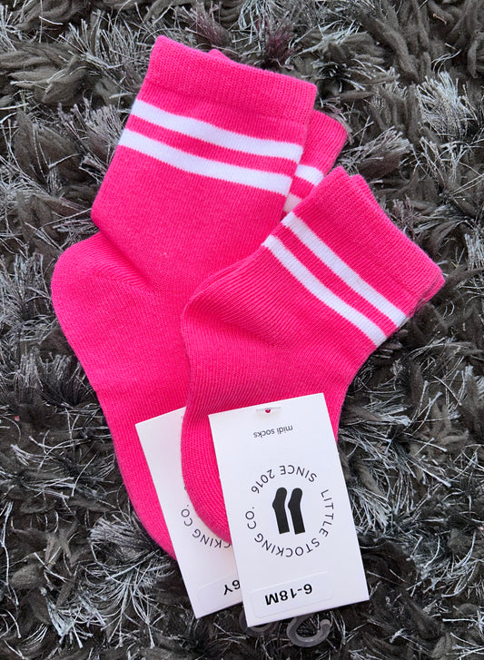 Neon Pink Socks