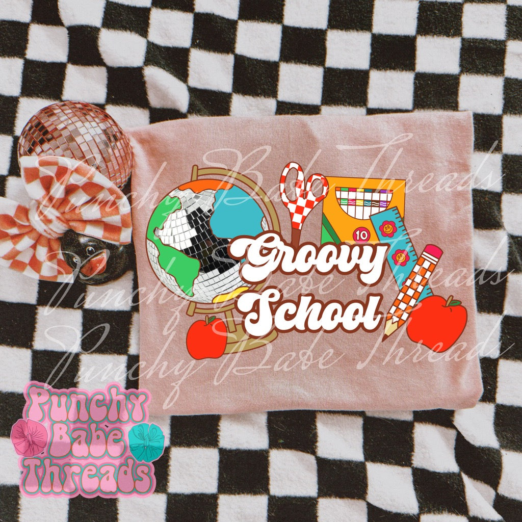 Groovy School Kids Graphic