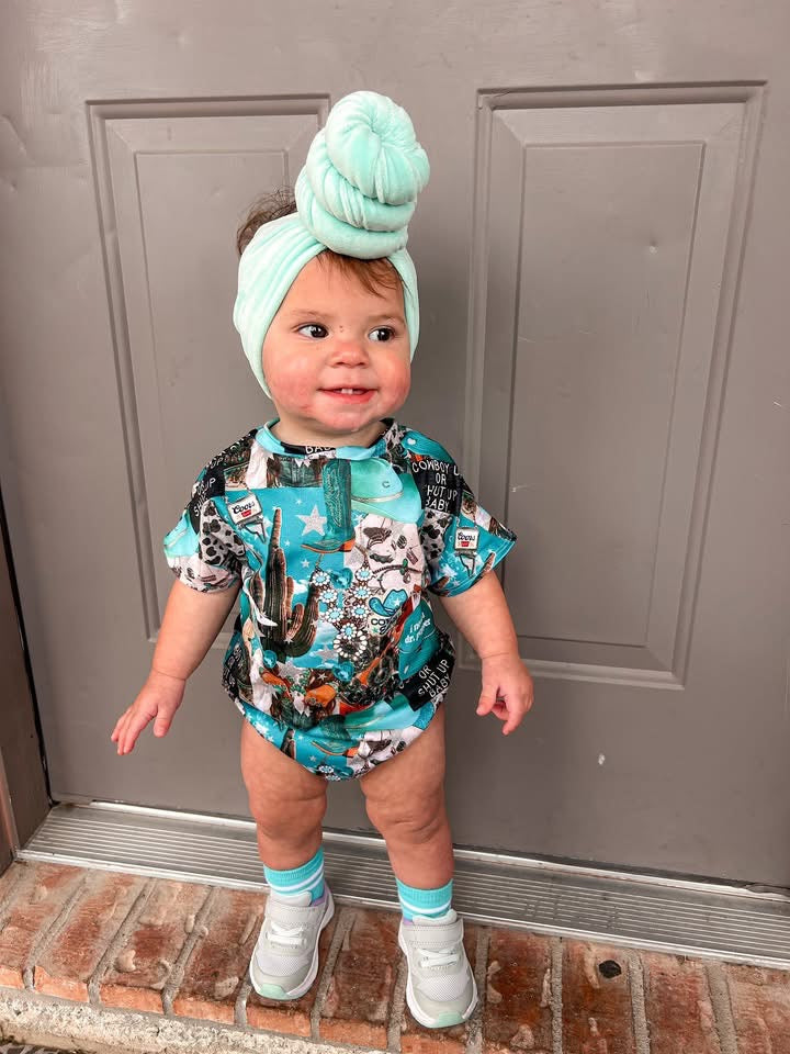 Cowboy up Tee romper 0/3m to 3T
