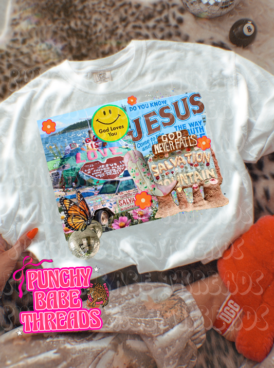 Jesus Collage Adult Graphic
