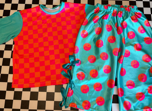 Yin Yang Bow Tie Pants