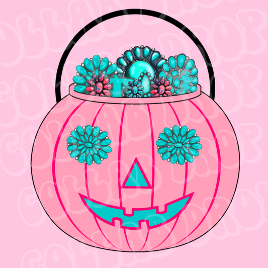 Western pumpkin bucket png