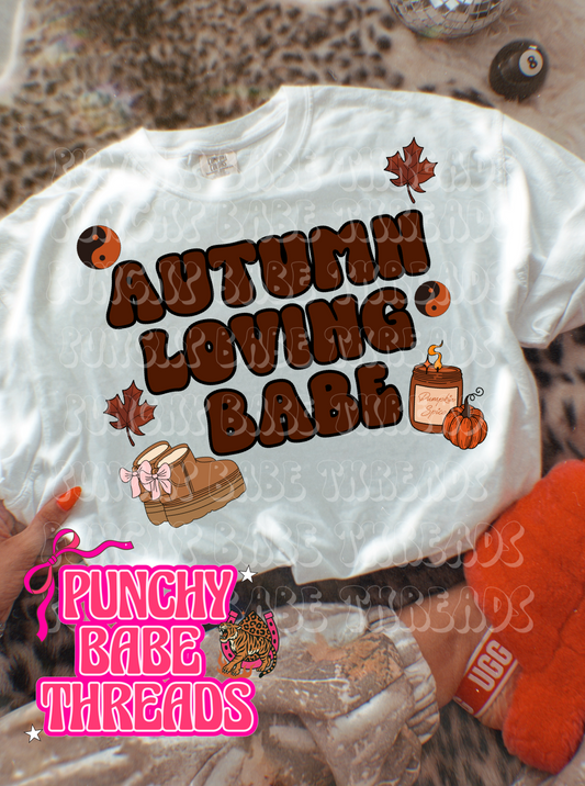 Autumn Loving Babe Kids Graphic