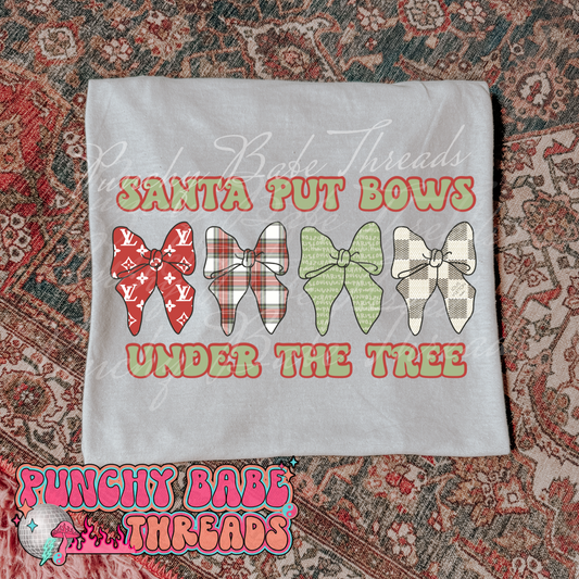 Put Bows under the tree Kids Graphic