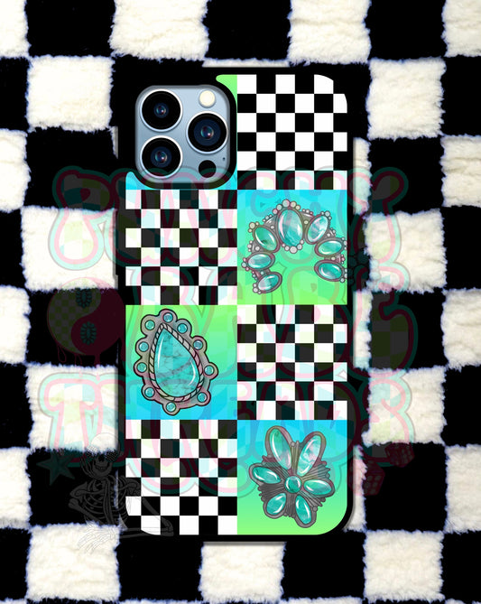 Western Checkered Phone Case