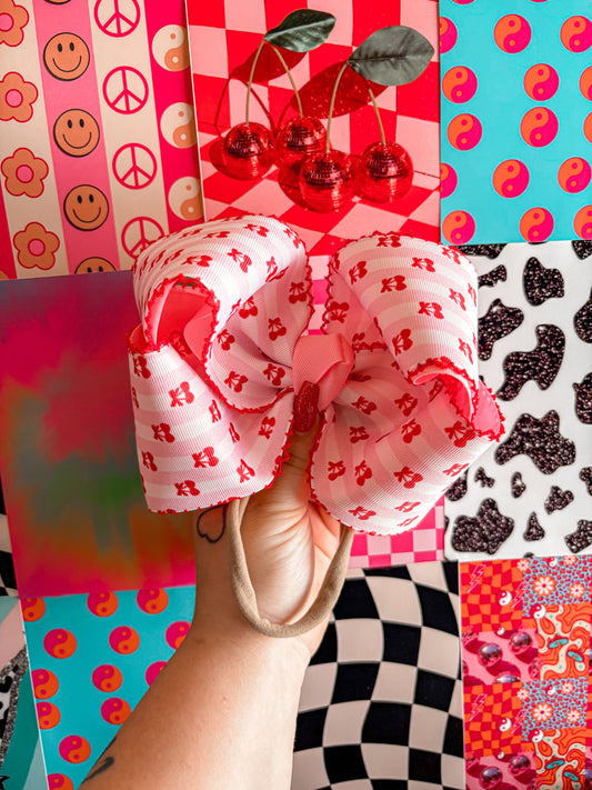 Cherry Ribbon Bow