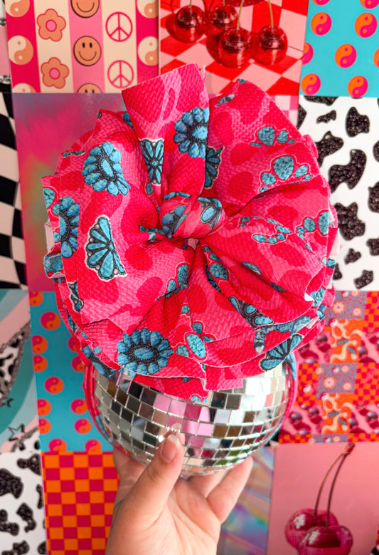 Pink Cow Jewels Bow
