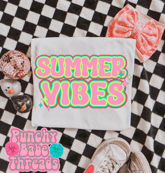 Summer Vibes Kids Tee/Romper