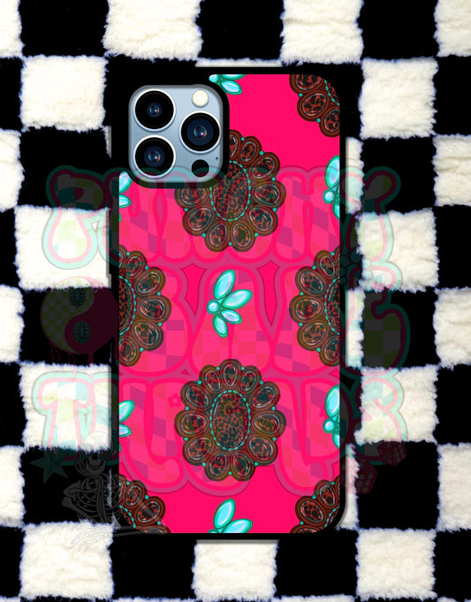 Leopard Pink Jewels Phone Case
