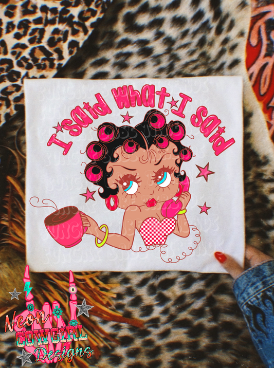 I said What I said Adult Graphic