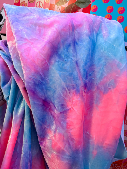 Cotton candy Tiedye Bow