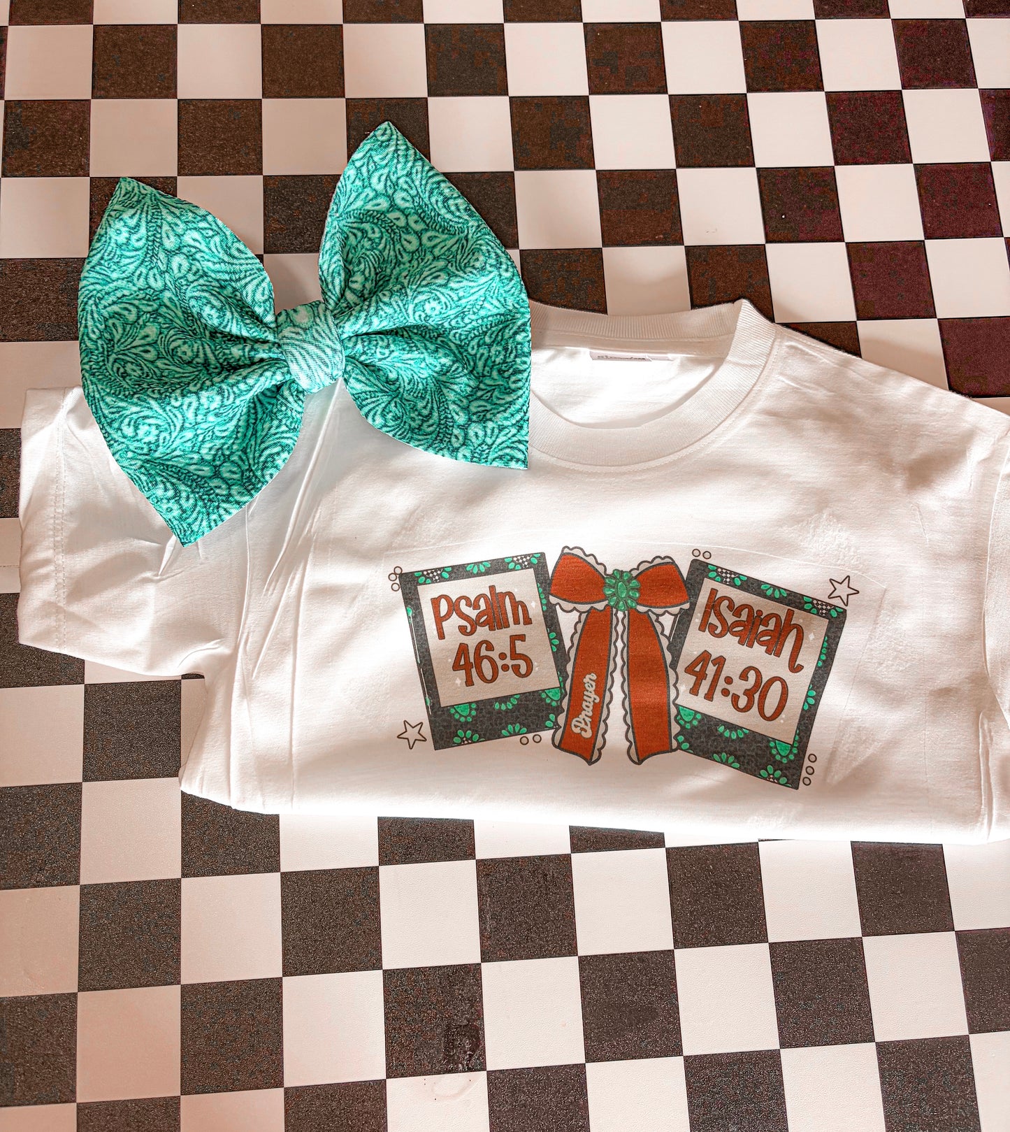 Mystery Bow/Tee or Romper Set🪩