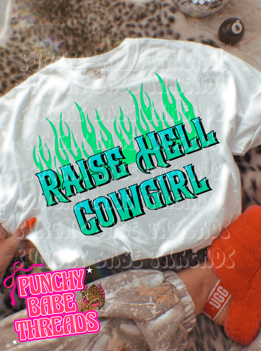 Raise hell Cowgirl Kids Graphic