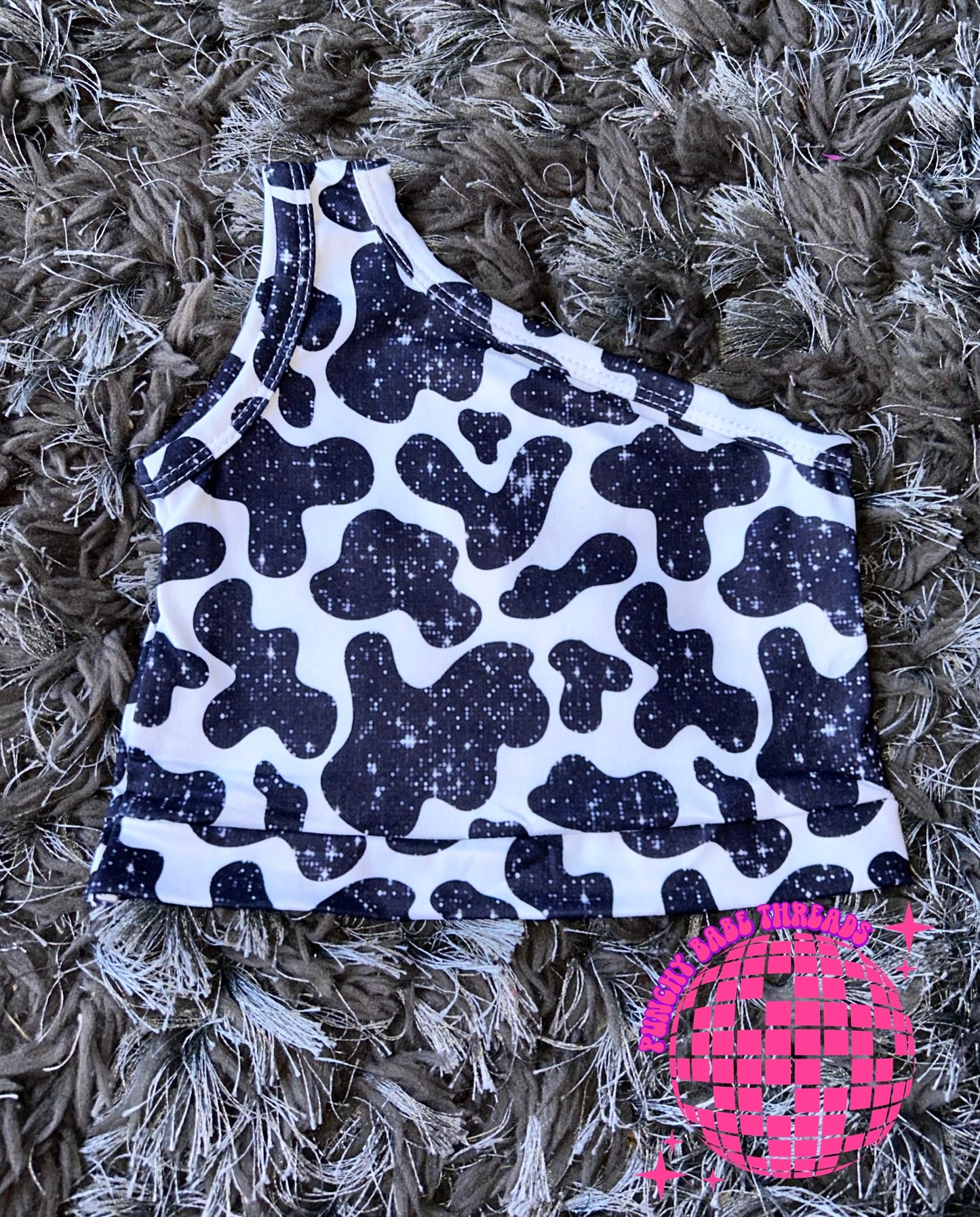 Disco Cow Tank Shoulder Top