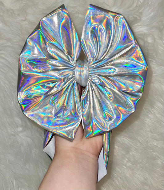 Silver Holo Bow