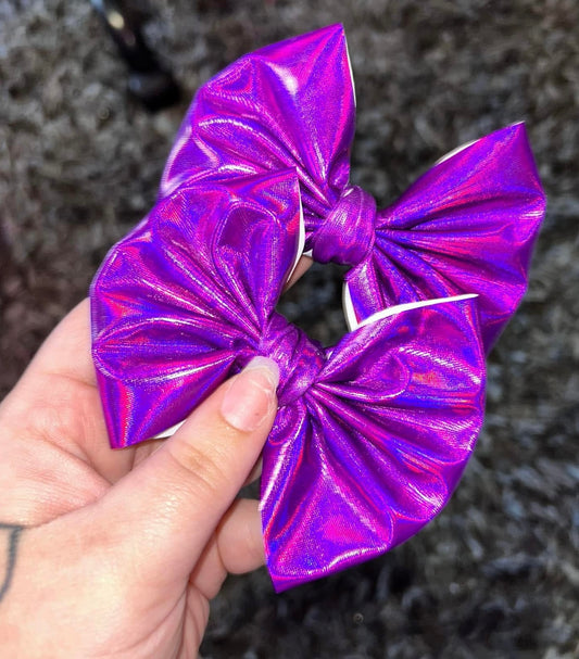 Purple Holo Bow