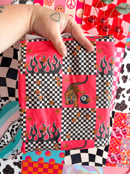 Tiger Checkered Handmade