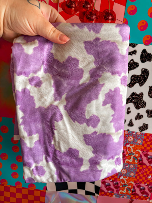 Purple Cowhide Handmade