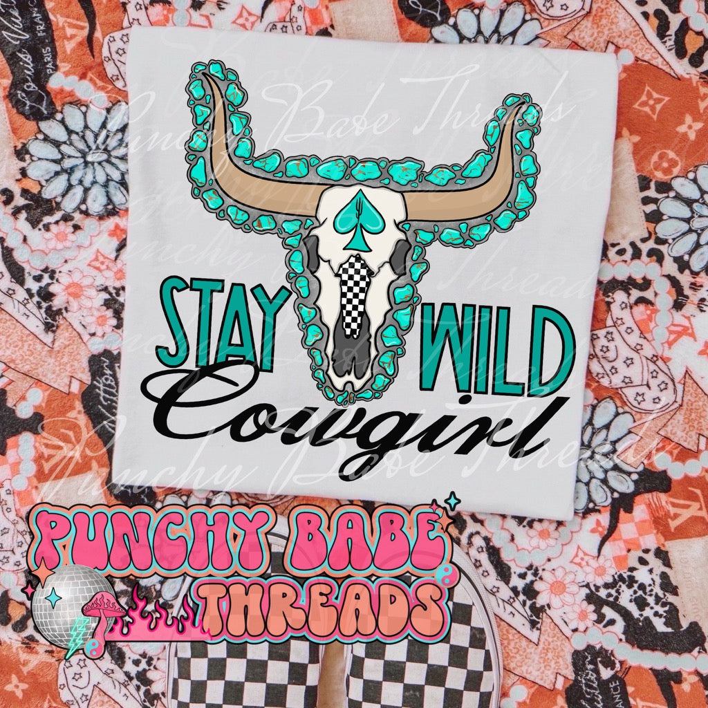 Stay Wild Cowgirl Kids Graphic