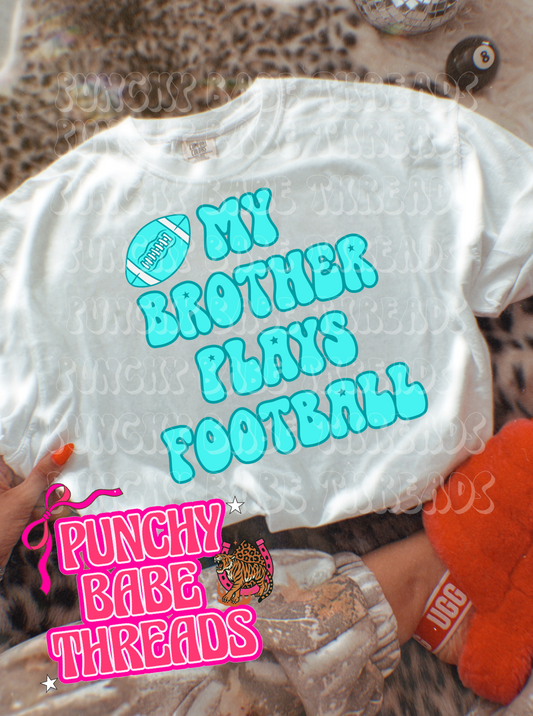 My Brother Plays Football Kids Graphic