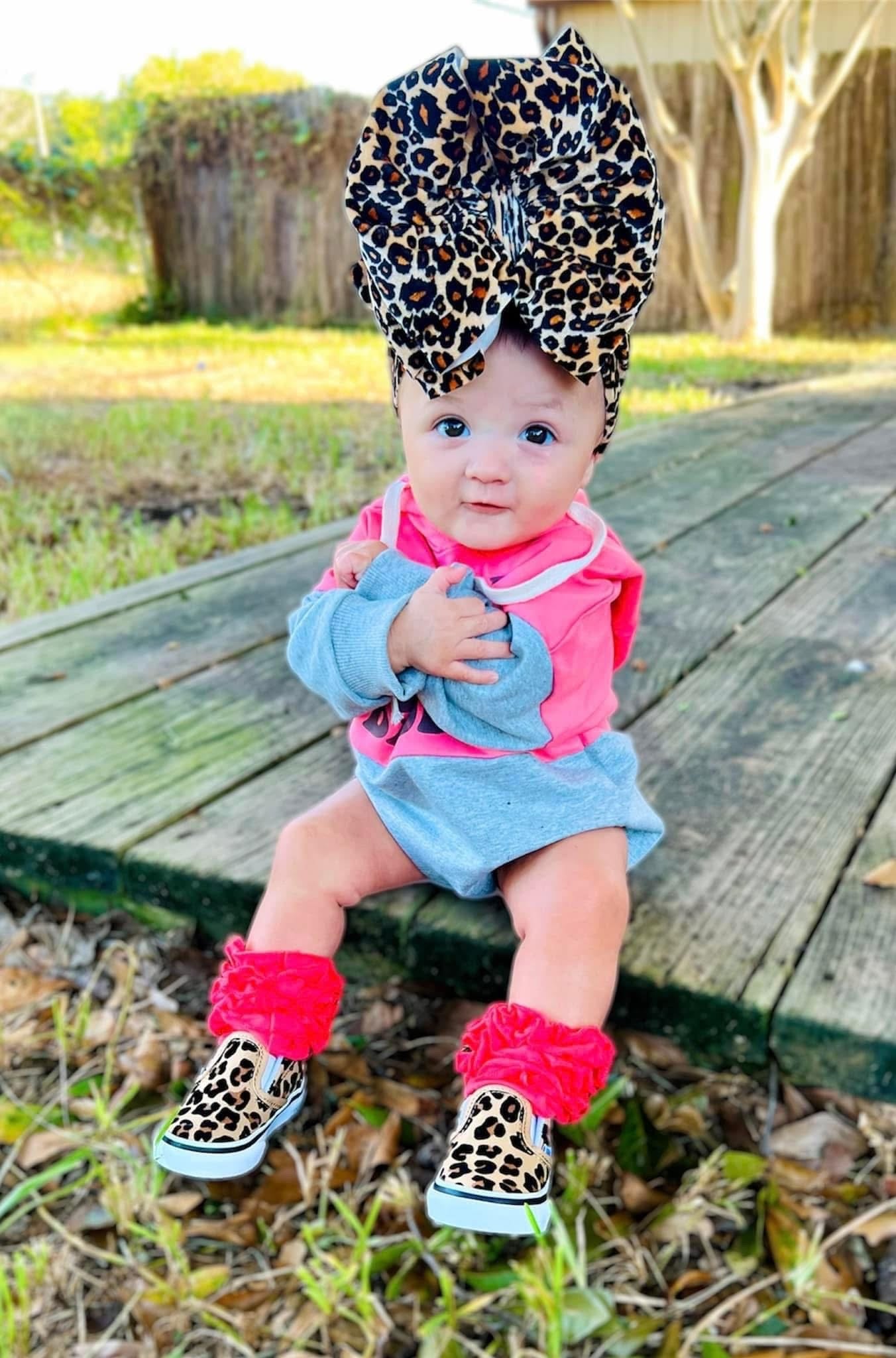 Cheetah Velvet Bow