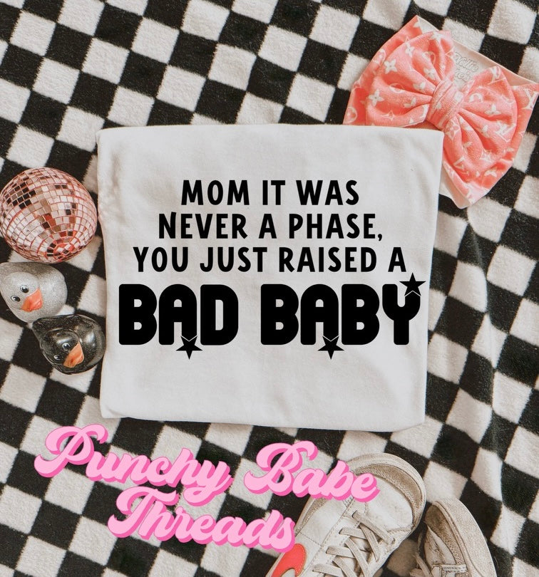 Just Raised A Bad Baby Kids Tee/Romper