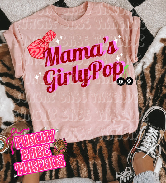 Mamas Girly Pop Kids Graphic